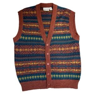 Vintage Estate Multicolor Knit Sweater Vest